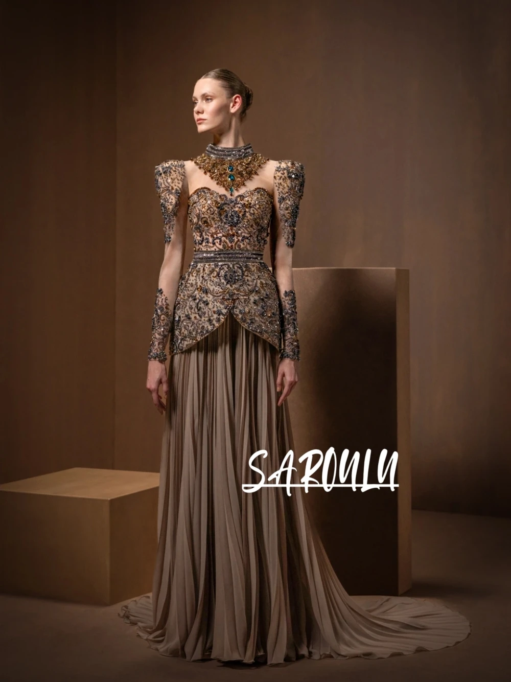 ชุดราตรีผ้าชีฟองสีมอคค่าหรูหรา - Formal Women'S Wear บทวิจารณ์และราคา