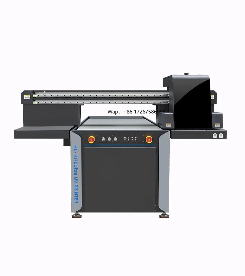 HC-6090 Inkjet Flatbed Printer Semi-Automatic High-Speed Customized Industrial-Grade High-Precision Printing Equipment for Metal