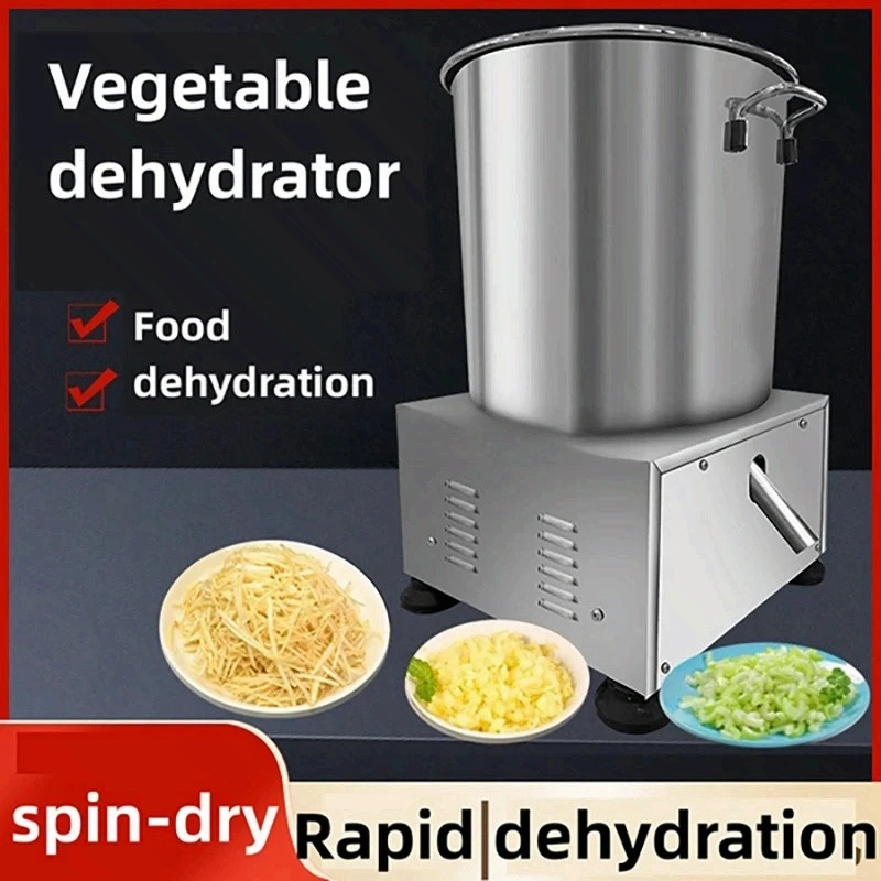 Food Dehydrator Separat Commercial Stainless Steel 2kg Centrifugal Cabbage Spinner 60s Waiting Time Vegetable Dewatering Machine