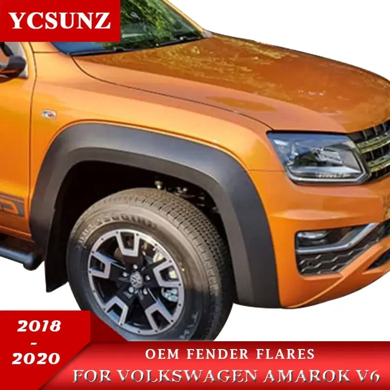 9 inch OEM Wheel Arch Fender Flares For Volkswagen Amarok V6 2018 2019 2020 2021 2022 Double Cabin Car Accessories Ycsunz