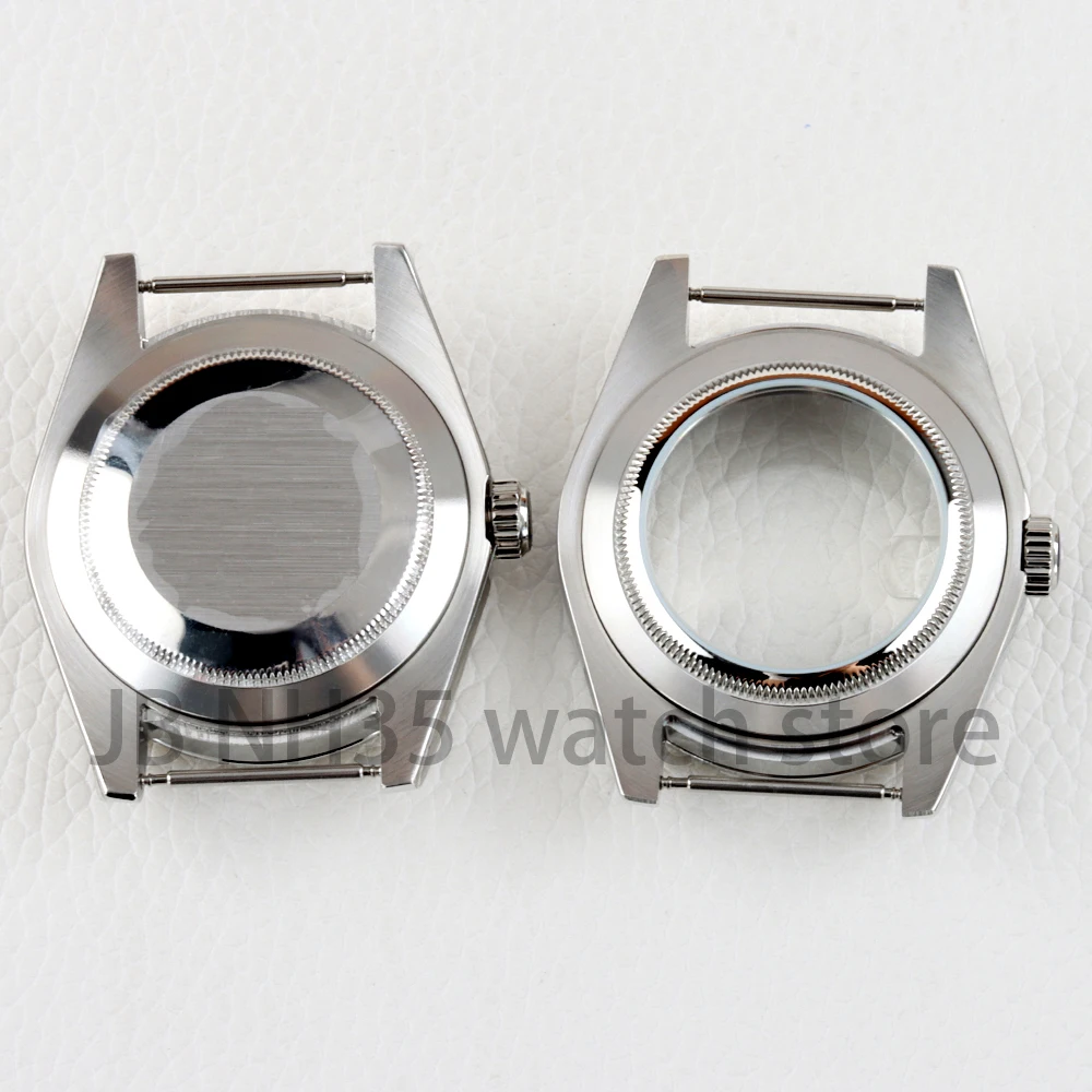 36mm/39mm Watch Case Sapphire Glass for Datejust NH35 NH36 Movement 28.5mm Dial Solid 316L Stainless Steel With or No Date