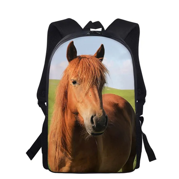 Bellissimo modello di cavallo ragazzi ragazze zaino torna a scuola borse regalo carino bambini zaino Bookbag viaggio zaino di grande capacità