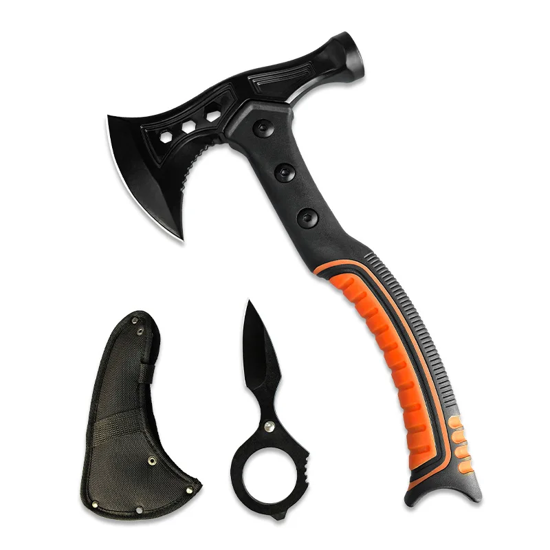 Multi Function Outdoor Hand Axe With Nylon Handle Tactical Climbing Axe  Firewood Splitting Ice Breaking Camping Survival Tools