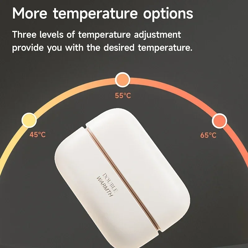 Youpin Xiaomi Ogrzewacze do rąk Magnetyczne, ładowane, elektryczne, przenośne mini ogrzewacze do rąk Szybkie ogrzewanie Kompaktowy podgrzewacz kieszonkowy Zima