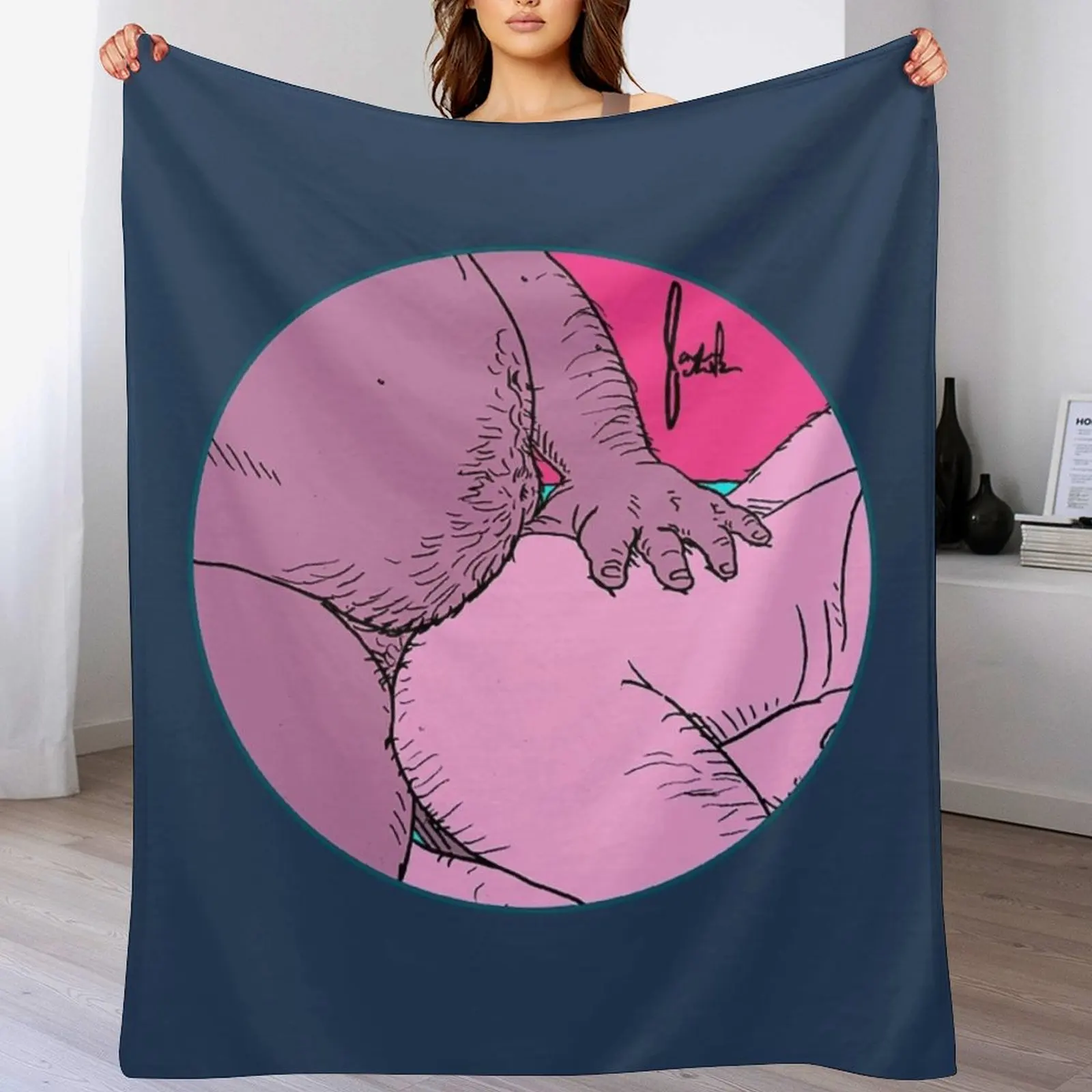 

Gay Chub Stay Put Throw Blanket