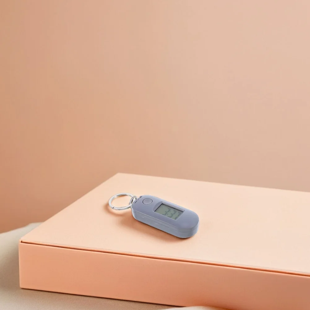 2 pezzi portachiavi orologio elettronico mini digitale silenzioso luminoso portatile per studenti infermieri bambini portachiavi orologio elettronico da esterno