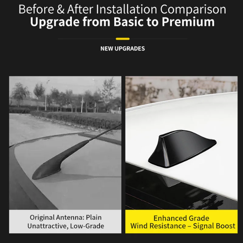 For Haval M6, Shark Fin FM/AM Antenna – Waterproof Signal Booster & Super Aerial with Enhanced Reception.