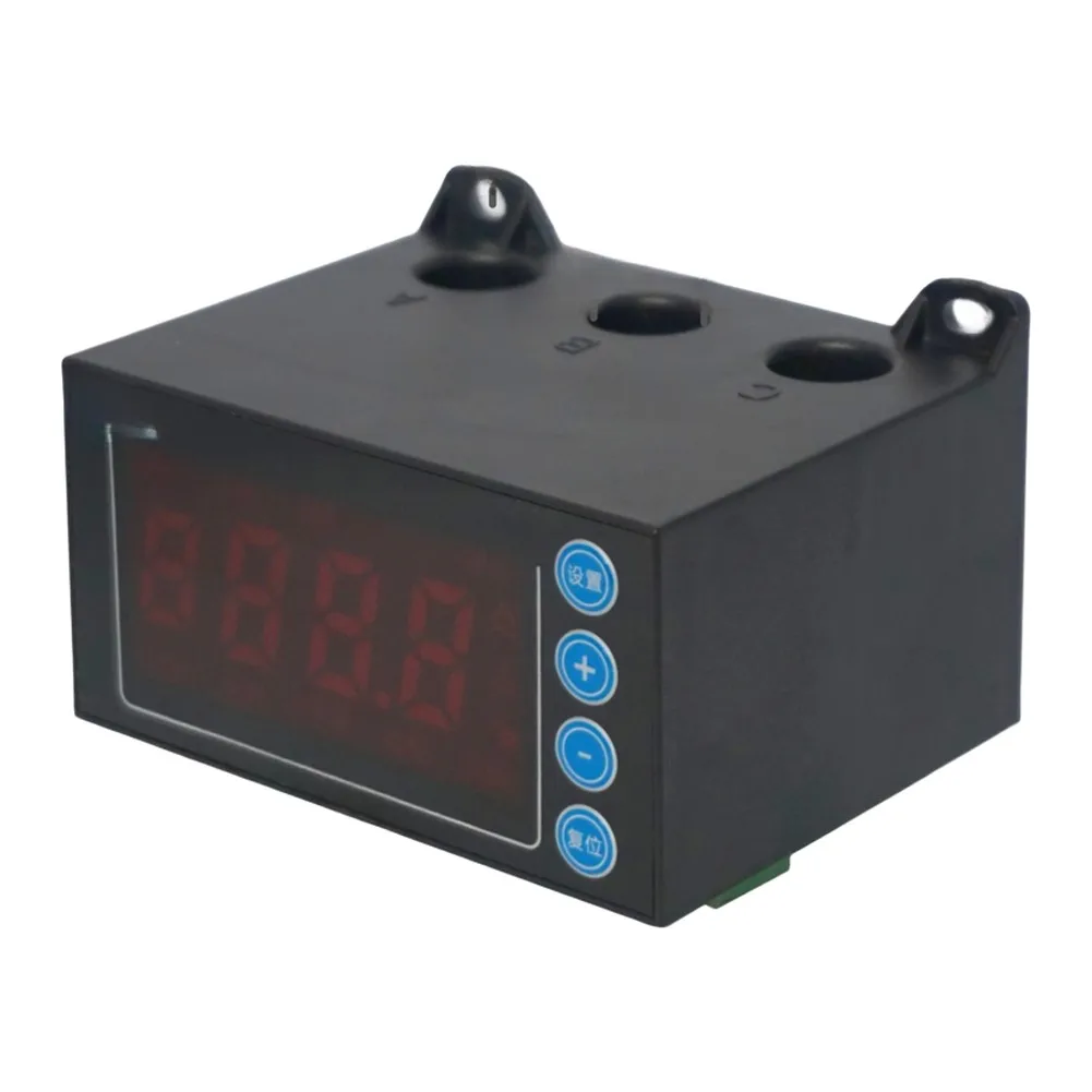 TS-300 Motor Protector Featuring Digital LED Ammeter for 0-99. for 9a Current Monitoring and Overload Phase Loss Protection
