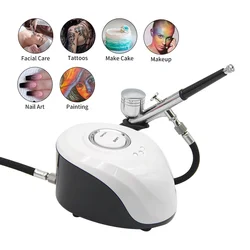 Professional Airbrush Machine Nails Sprayer Gun Art Paint Tattoo Craft Cake Nano Mist Sprayer Beauty Tool Oxygen Kit Compressor