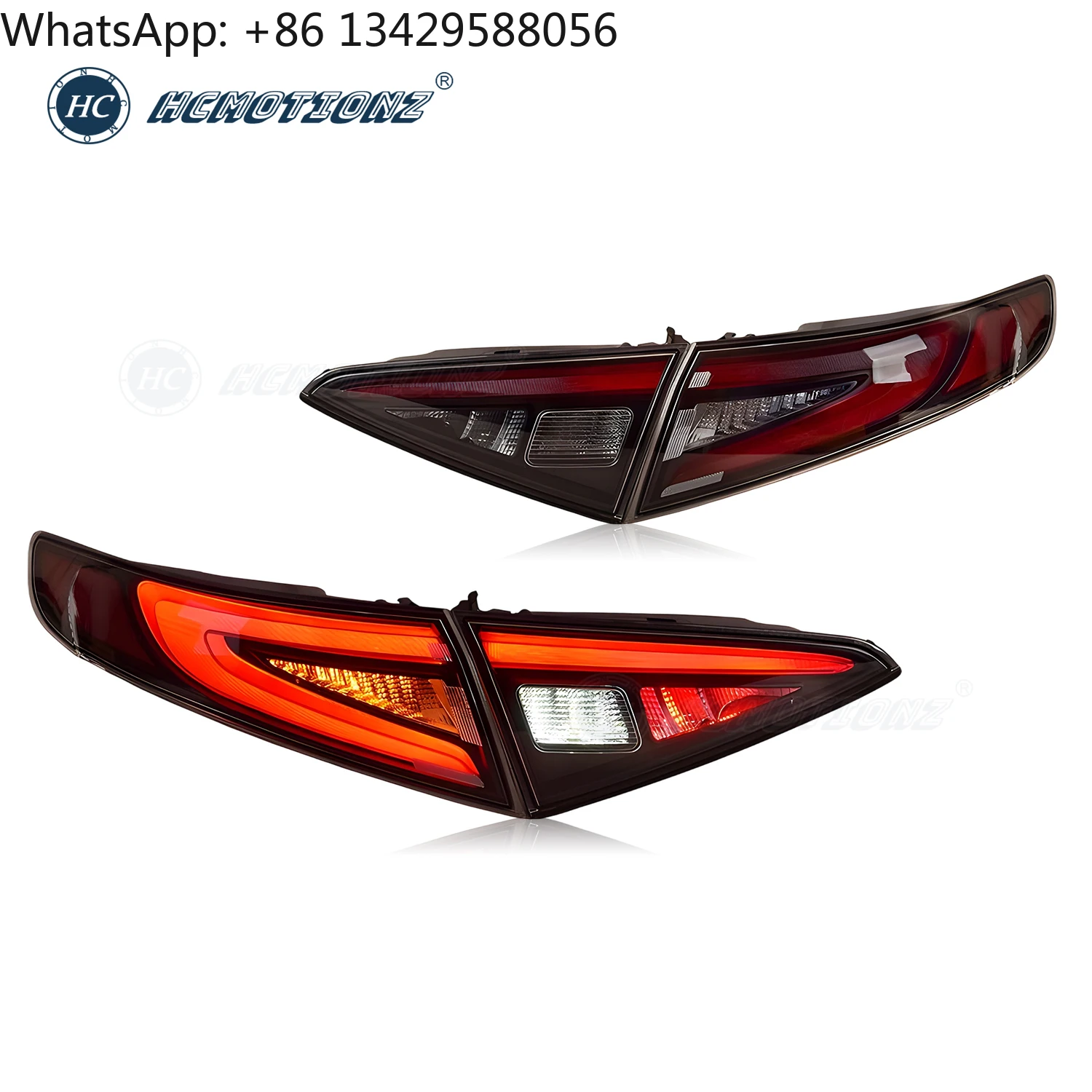 HCMOTIONZ LED Tail Lamps for Alfa Romeo Giulia 2016-2019 2020-2022 GTA Daytime Running Lights Car Back Lamp Assembly