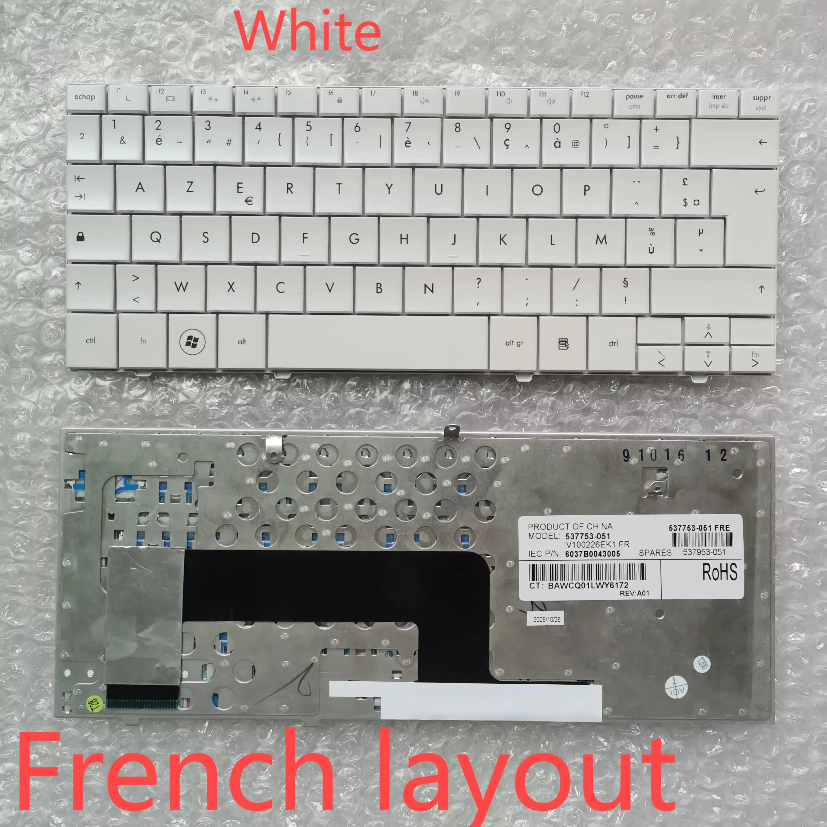 XIN AZERTY Clavier Per HP Compaq Mini110 Mini 110 110-1000 Mini 102 Tastiera Francese Del Computer Portatile Bianco FR Layout