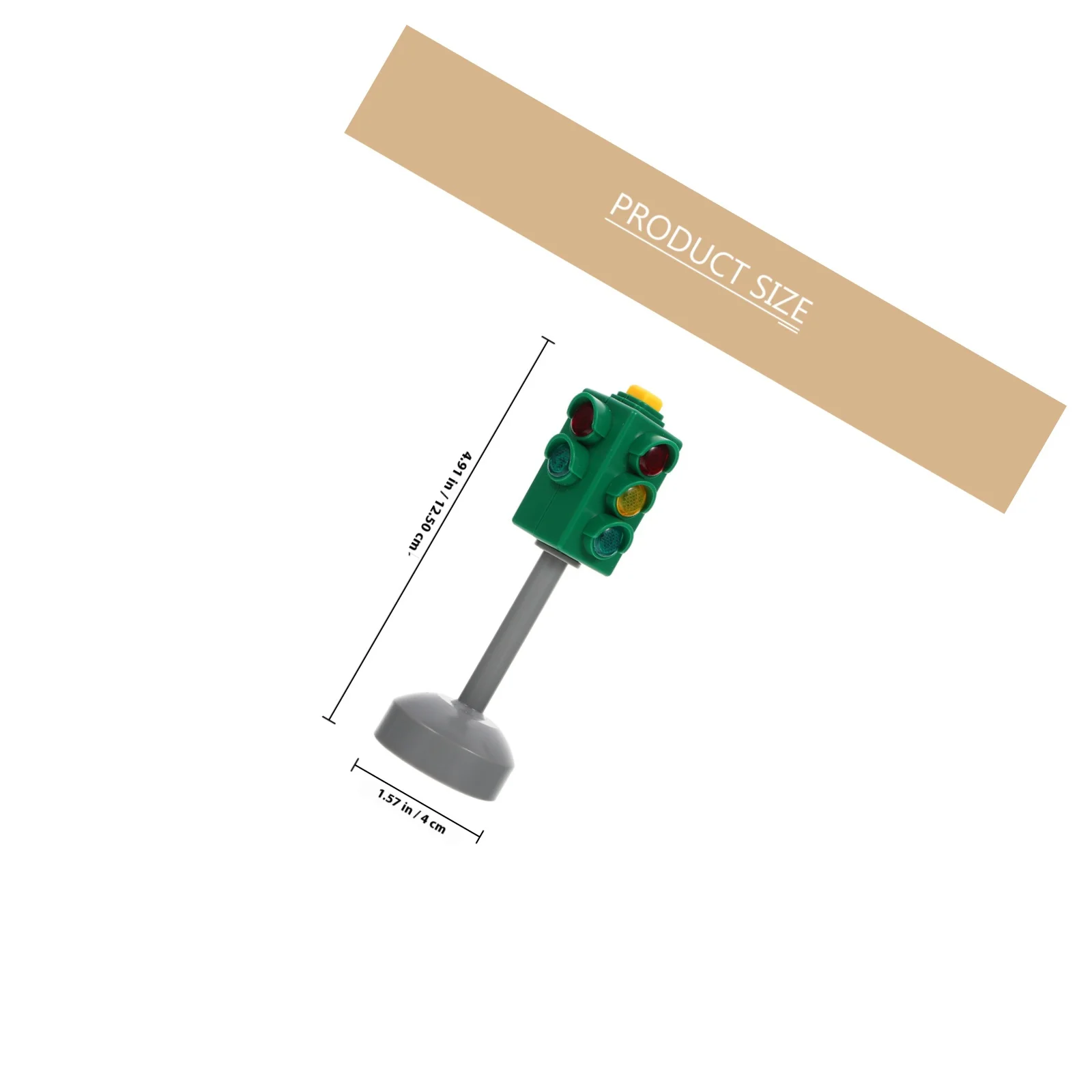 3 قطعة ضوء إشارة المرور للأطفال مجموعة تعليمية علامات الطريق الصغيرة Stoplight Crosswalk تعلم اللعب لعبة إشارة المرور #2