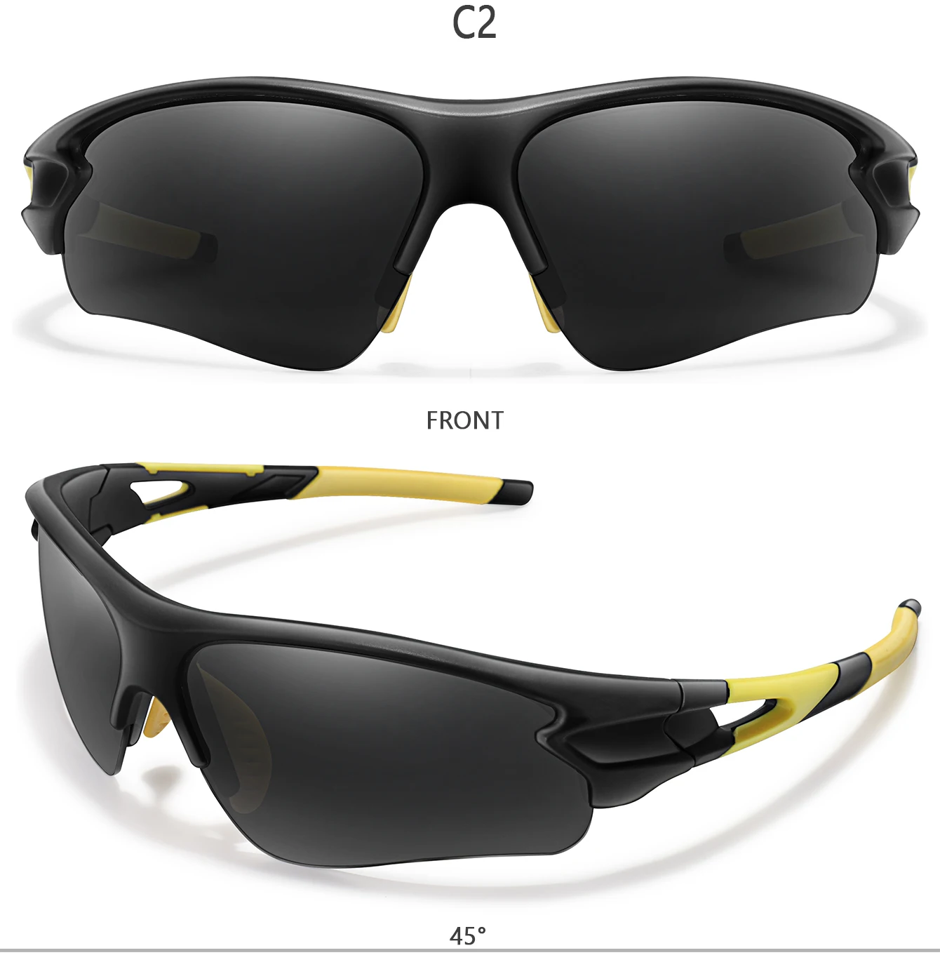 Marke Mode Frauen Männer Sonnenbrille Outdoor Sport Angeln Radfahren Laufen Fahren Brillen Frauen Mode Brille Komfortable Nase – Detail 4
