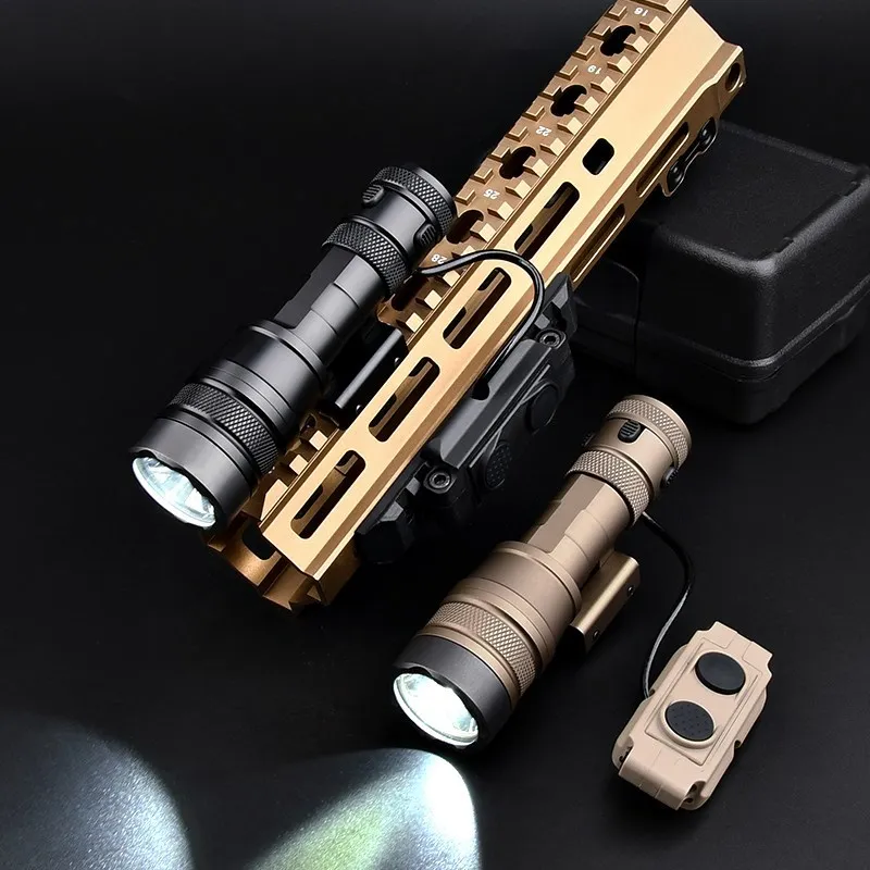 REIN 1.0 Tactical Flashlight 1000lumen M600 Weapon Light Scout Light For 20mm Picatinny Rail Airsoft AR15 Rifle Accessories