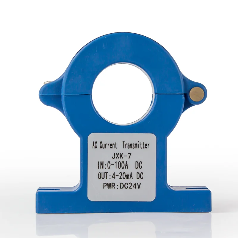 JXK-7 قاعة الارسال الحالي 4-20mA 0-10V 0-5V RS485 محول التيار 0-100A 0-200A 0-500A 0-600A التيار المتناوب تيار مستمر الاستشعار الحالي