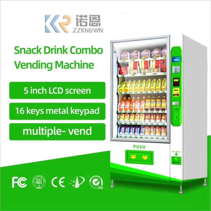 Park Drink Vending Machine Large Capacity Combo Candy And Snack for Foods And Drinks Vending Machine for Convenient Store view 4