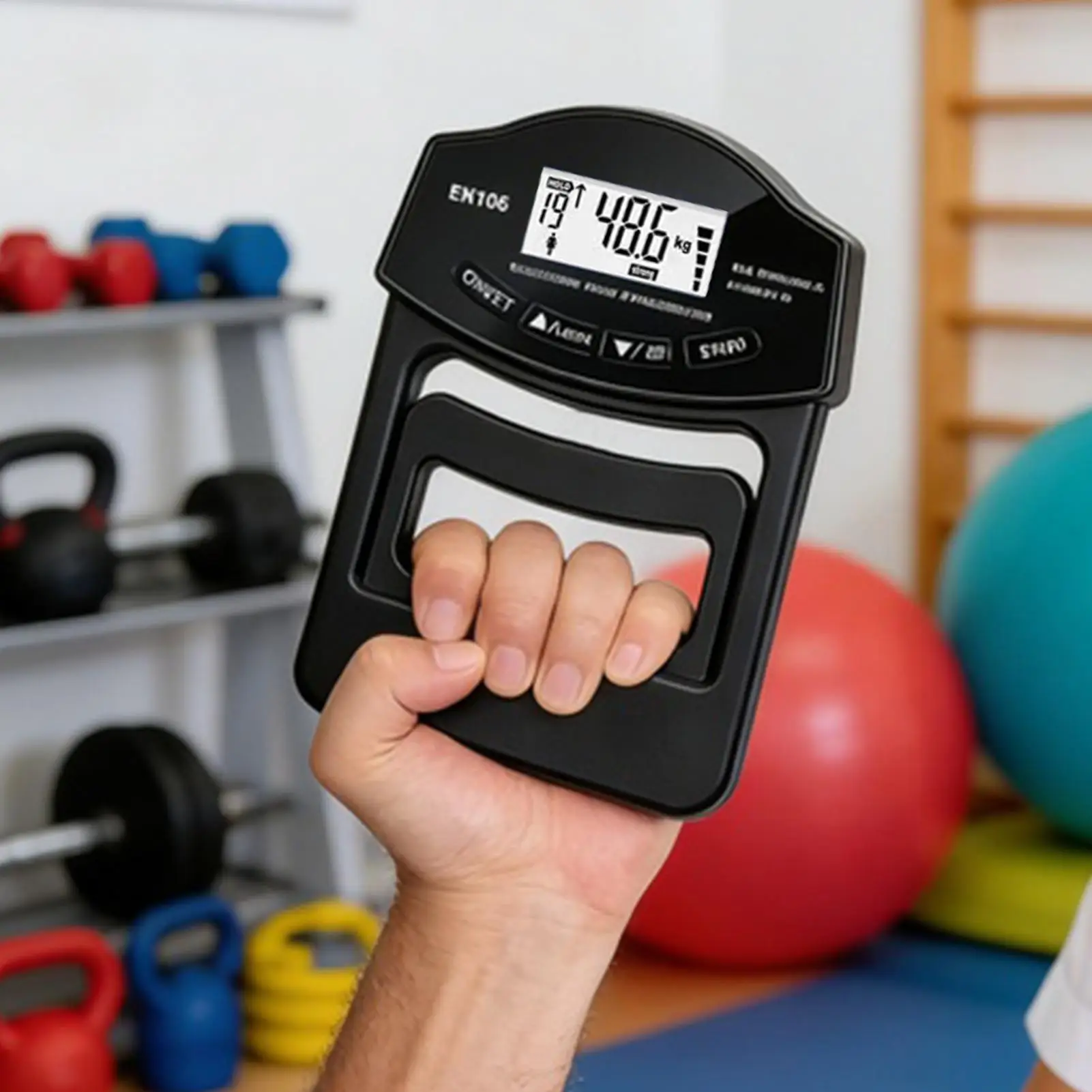 396Lbs/180Kg Digital Hand Dynamometer Grip Grip Strength Tester  with LCD Screen Digital Hand Dynamometer Hand Grip Power