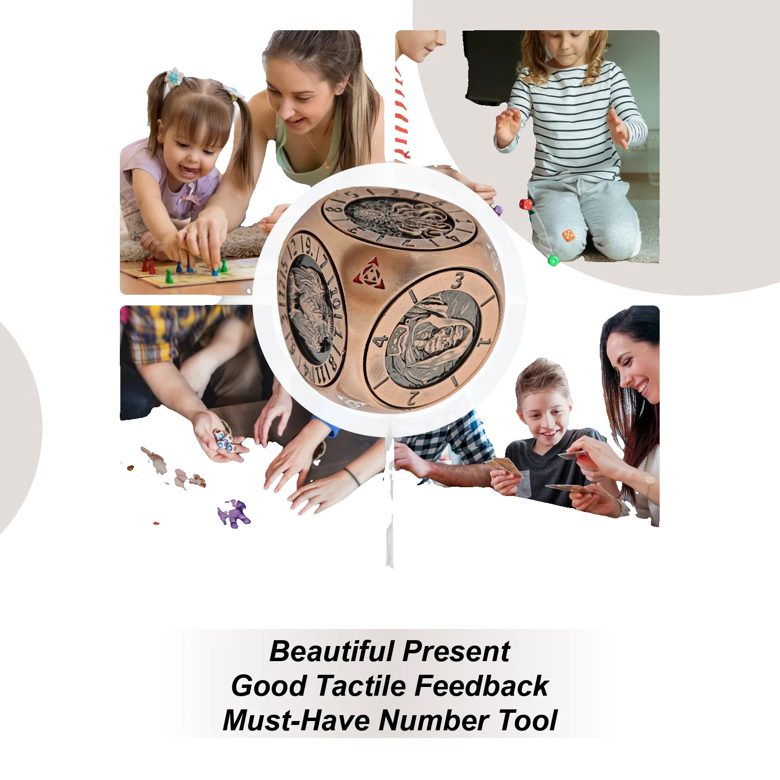 

Spinner Dice Polyhedral Metal Pocket Spinner Dice Set With Magnetic Box Portable Gathering Supplies For Competition