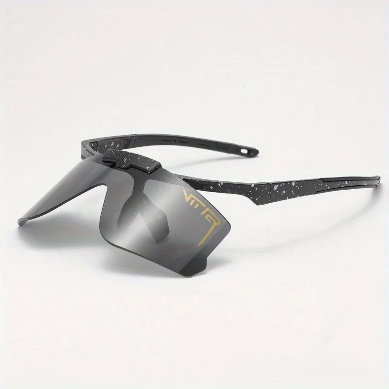 

Fashionable Minimalist Sunglasses with Flip-up Colorful Genuine Lenses for Outdoor Sports Running Goggles