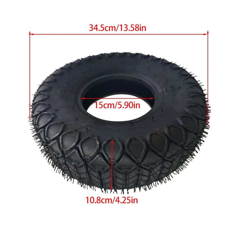 ‌13x5.00-6 Outer Tire Tubeless Radial Diamond Pattern 13 Inch Replacement Tyre for Mini Bike Quad Go Kart Golf Cart Snow Blower