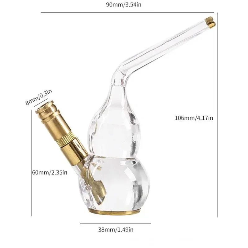 듀얼 담배 담배 흡연 파이프, 물 필터 파이프, 미니 시샤 물 담뱃대, 물병 필터, 흡연 담배 파이프, 신제품