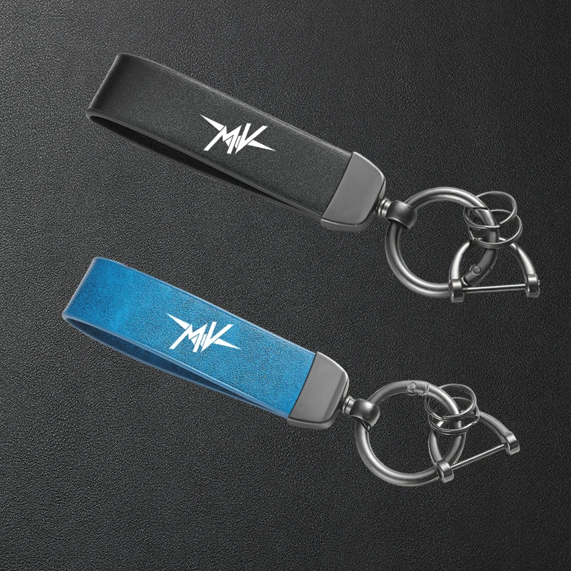 For MV Agusta F3 675 800 Brutale 800 1000 Turismo Veloce RC Motorcycle High-Grade Leather Keychain Metal Keyring Accessories
