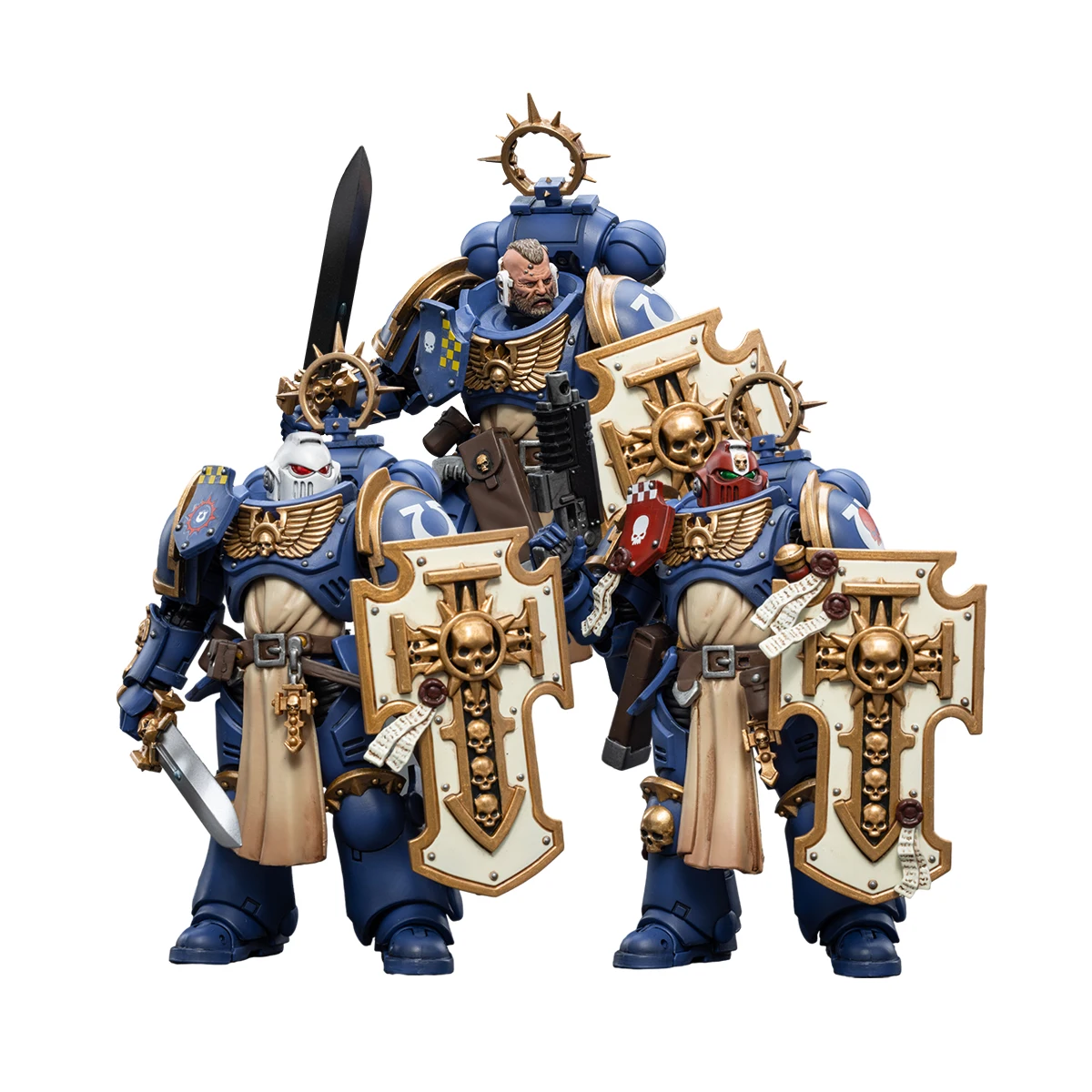 YTOY Warhammer Chain Action Figures, Bladeguard Anime Military Model, Ultramarines, 40K, 1/18, En Stock