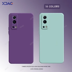 Original Square Liquid Silicone Case for VIVO Y72 5G 6.58