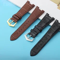 High Qualit Cowhide Watch Strap for Patek Philippe  5712G 5711 Notched Nautilus Genuine  Leather Men's Watch Strap 25mm