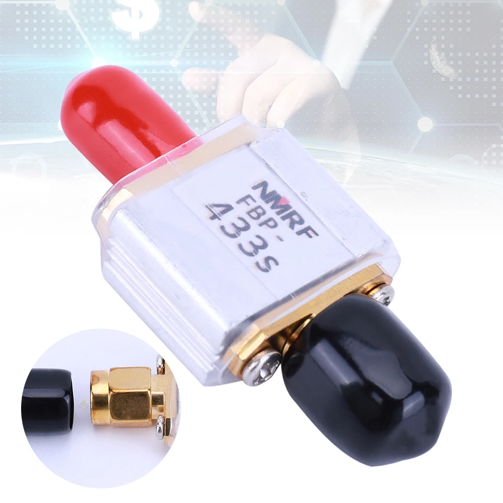 

FBP-433s Telecontrol Band Pass Filter Aluminum Casing 433MHz Bandpass Filter Module Bandwidth 20MHz Passband Bandpass Filter