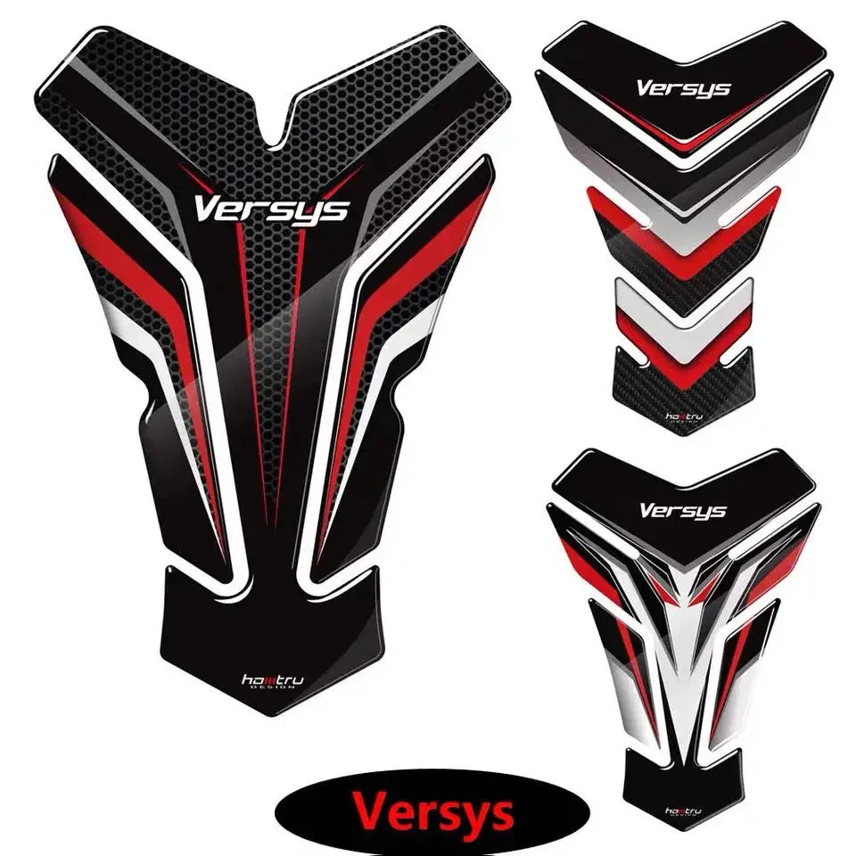 For KAWASAKI VERSYS X300 650 600 1000 VERSYS-X 3D Motorcycle Tank Pad Protector Decal Stickers