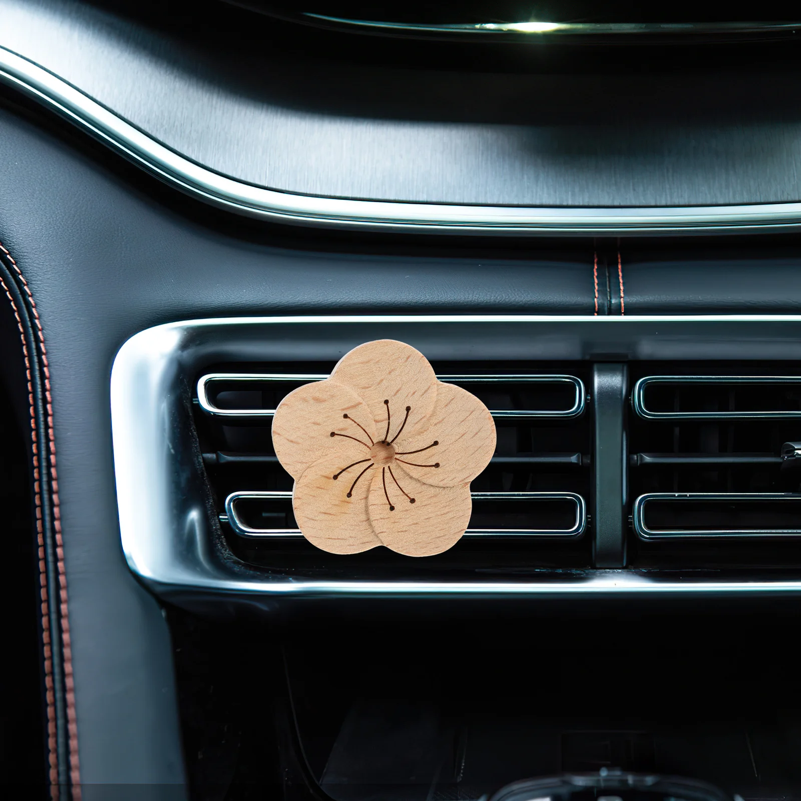 

3Pcs Wood Flower Car Air Freshener Clip Portable Vent Diffuser for Car Interior Decor Auto Aroma Ornament Compact Design