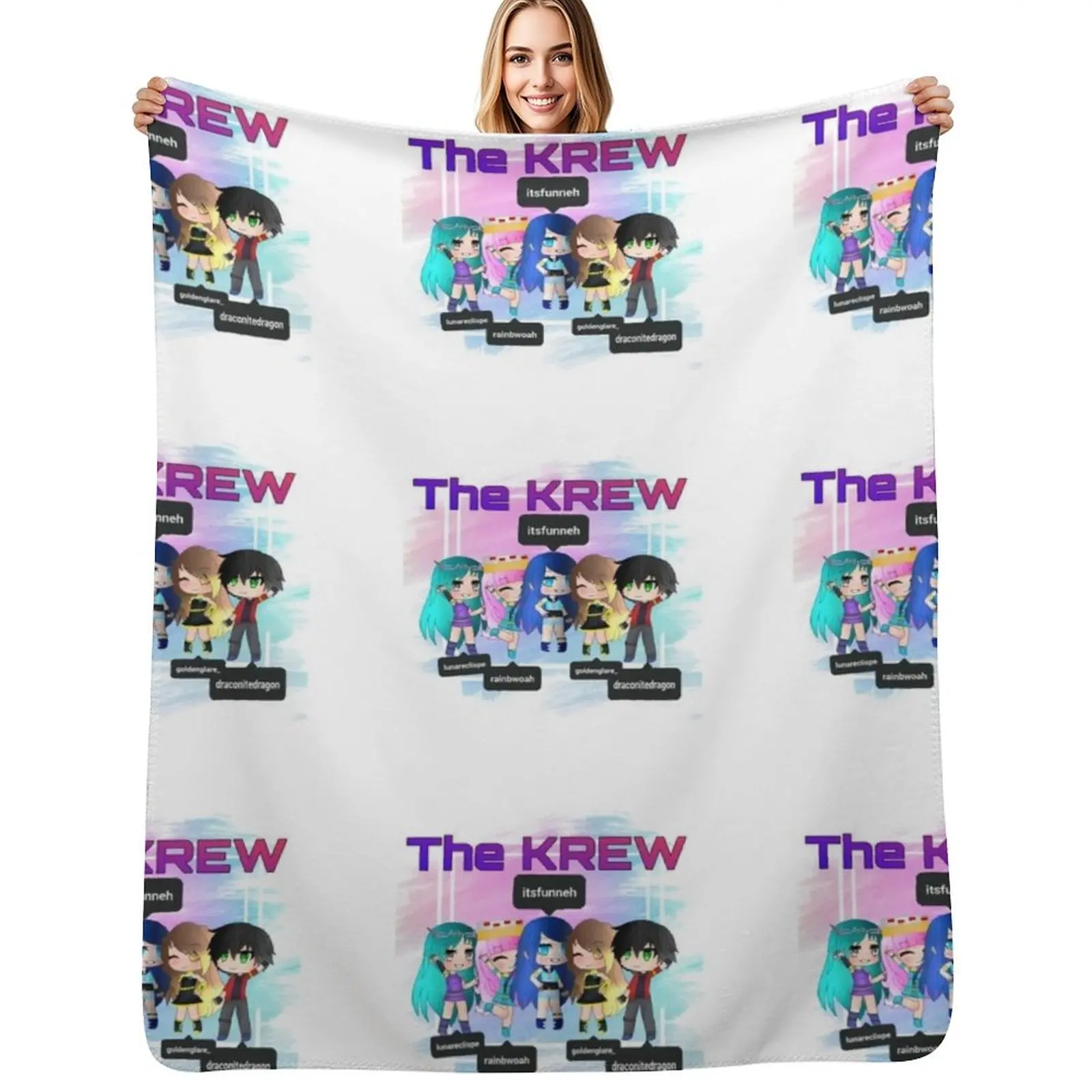 

The krew Throw Blanket Winter beds bed plaid Hair Luxury Throw Blankets