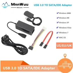 USB 2.0 to IDE SATA S-ATA 2.5 3.5 HD HDD Hard Drive Adapter Converter USB TO SATA 480Mb/s Data Interface Converter Adapter Cable