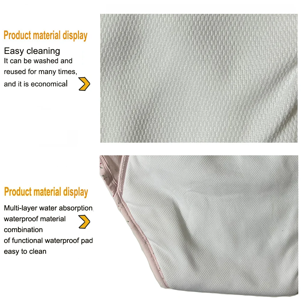 Women’s Incontinence Underwear Cotton Regular Absorbency Reusable Washable Urinary Incontinence Briefs 500ml