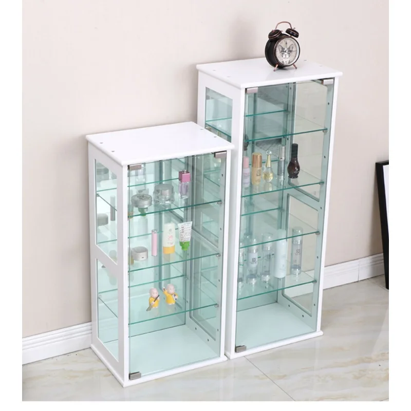 custom.Factory tempered Glass with MDF base 3 layers glass showcase cabinet countertop display