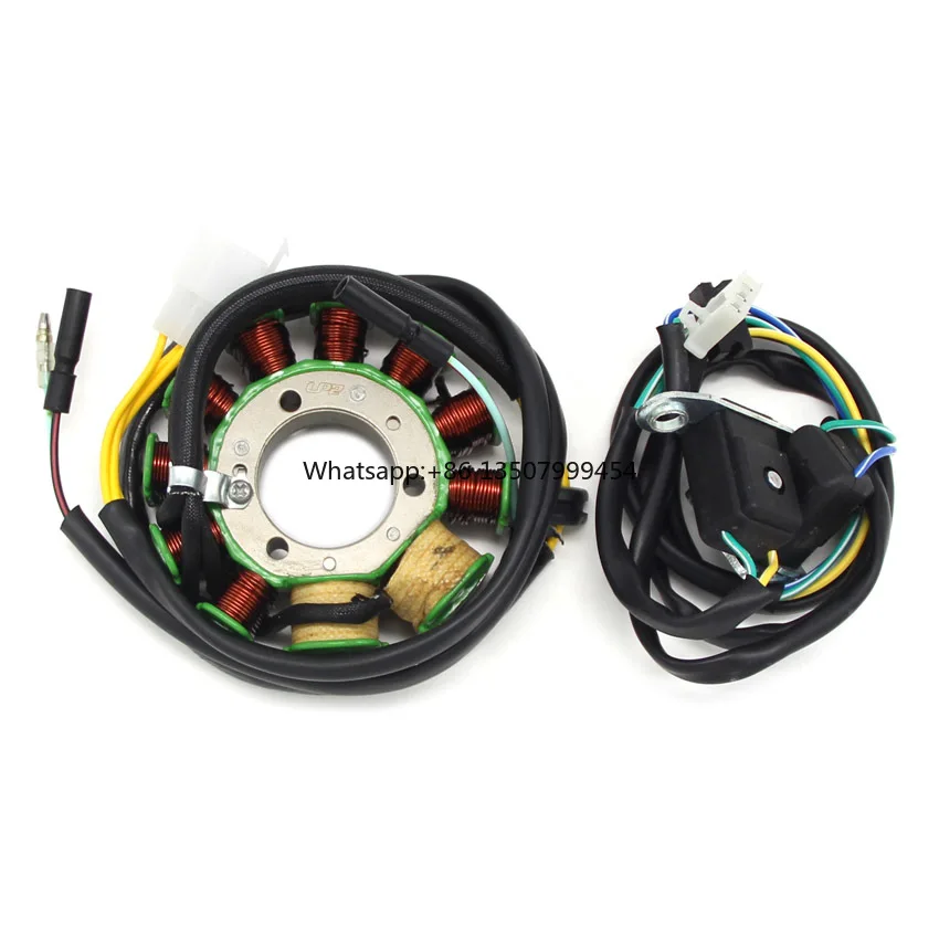 

Motorcycle Stator Coil Magneto Engine Stator Rotor Coil for CB125T CB125TP 31120-KC1-702 31120-KC1-004