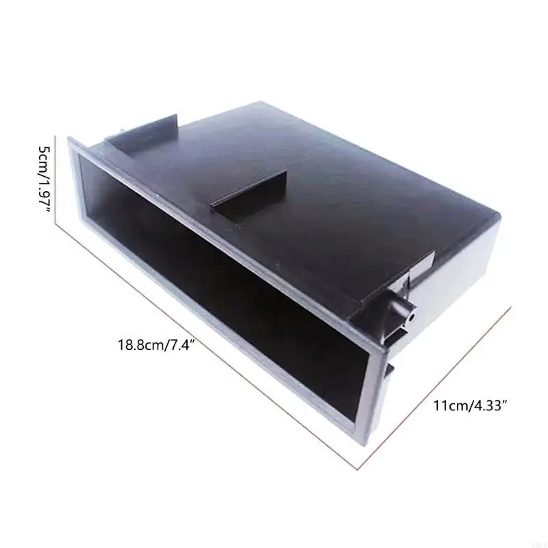 68UF Universal Car Single 1 Din Dashboard Radio Installation Pocket Storage Auto Boxes Pencil Cases Hand Drawer