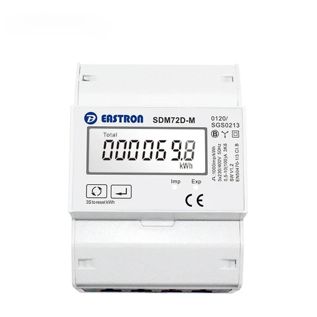 SDM72DM V2 Eastron Power Meter Digital Panel Meter Deye Electronic Energy Meter 3 Phase