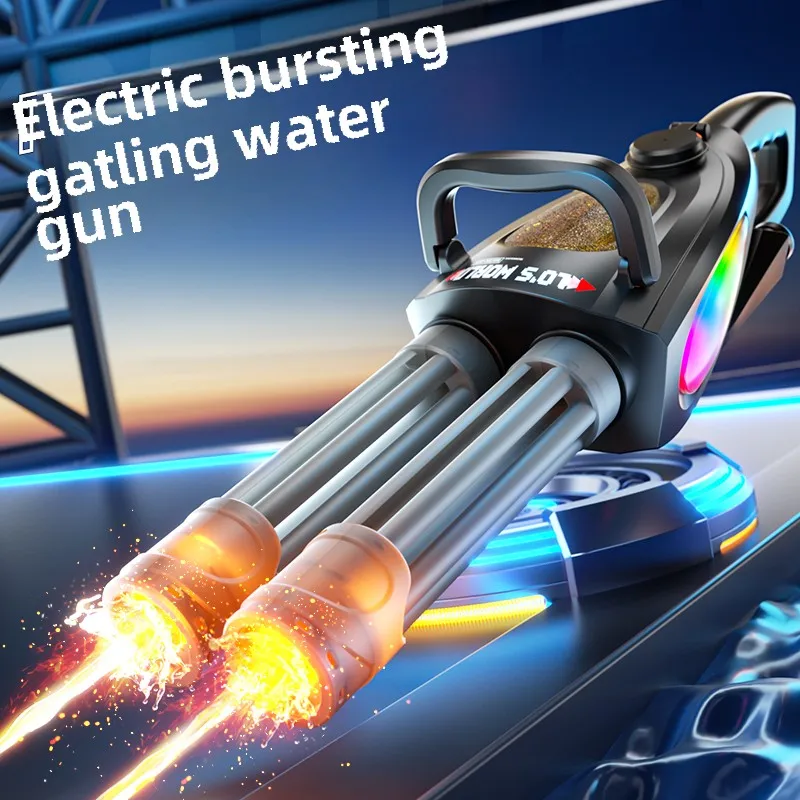 Sommer Strand Pool Spielzeug Wasserspielzeug Partyspielzeug Gatling Gun Wasserpistole Gatling elektrische leistungsstarke Wasserpistole Sport-Unterhaltungsgeschenke