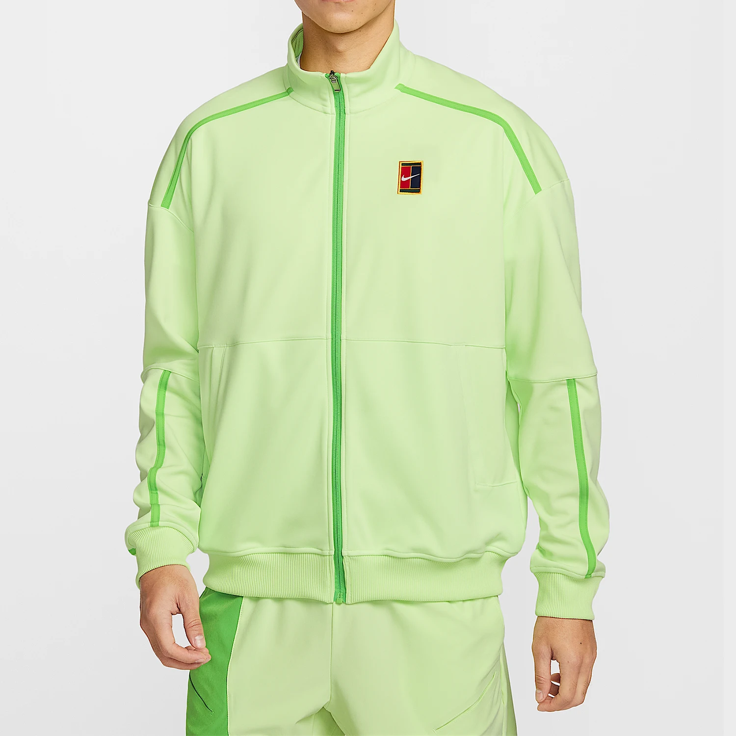 

Nike Authentic Spring Style Men's Stand Collar Tennis Embroidery Jacket FZ6926-360