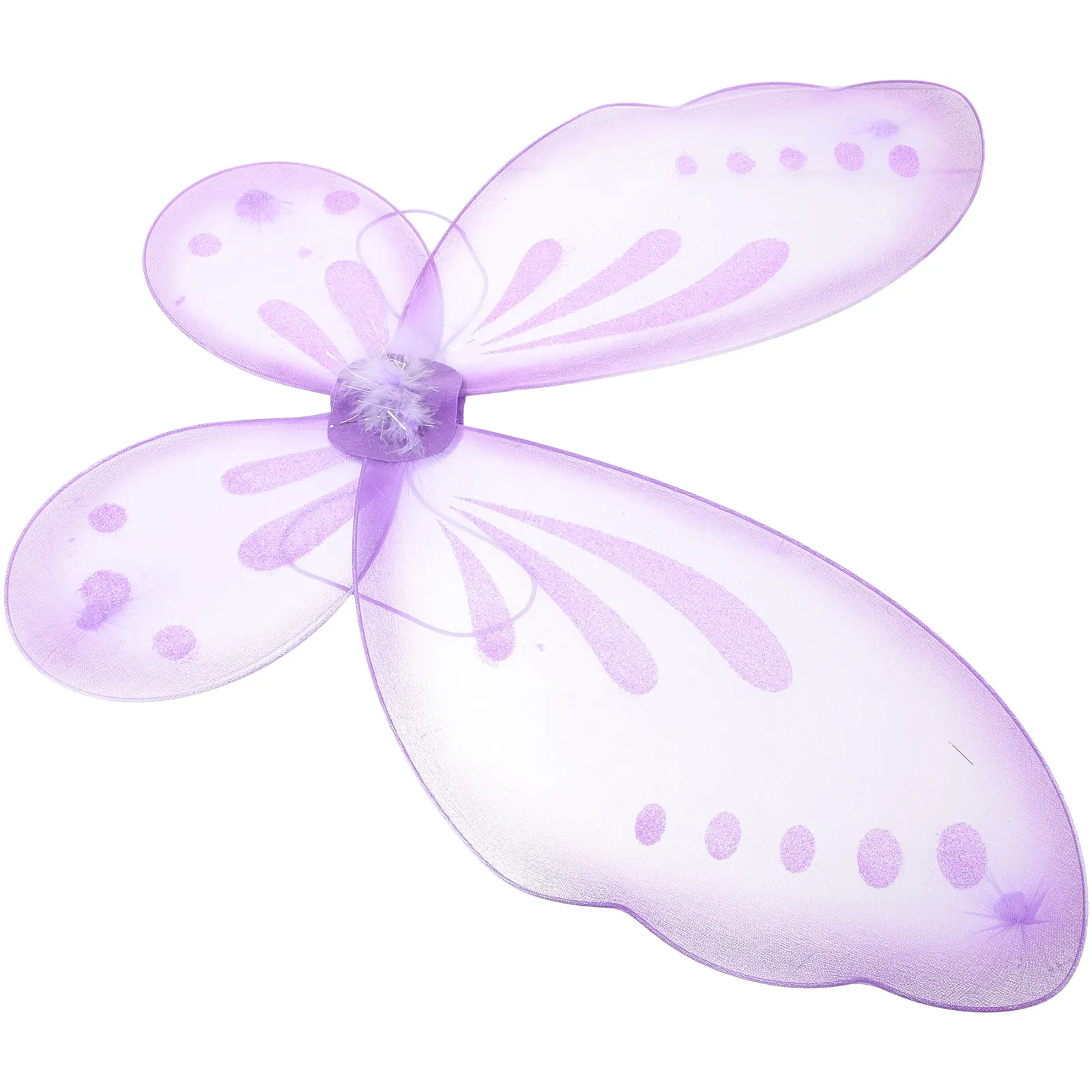 

Children's Makeup Wings Butterfly Costume Fairy Ear Muffs Purple Single Layer Birthday Party Stage