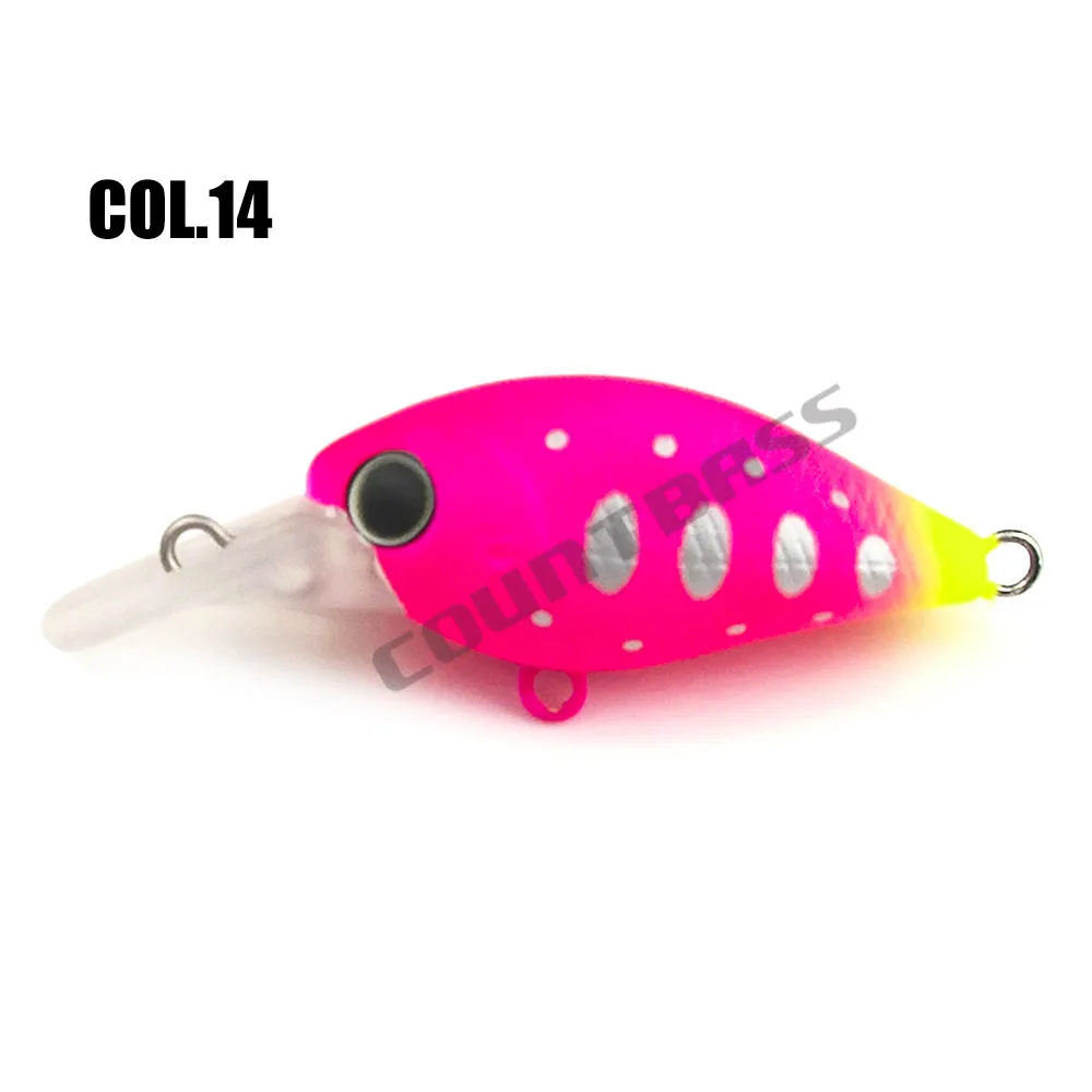Countbass Kurbelköder, 37 mm 1-29/64 Zoll 4,5 g 5/32 oz. Dive 1,5 m 5' Kunststoff-Hartköder schwimmende Angelköder, Kurbelköder, Wobbler