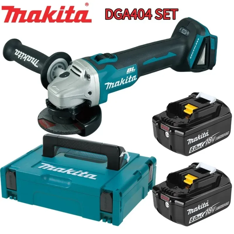2026 Makita DGA404 125MM Brushless Cordless Angle Grinder Polishing Cutting Power Tool Fit Makita 18V Lithium Battery Pack