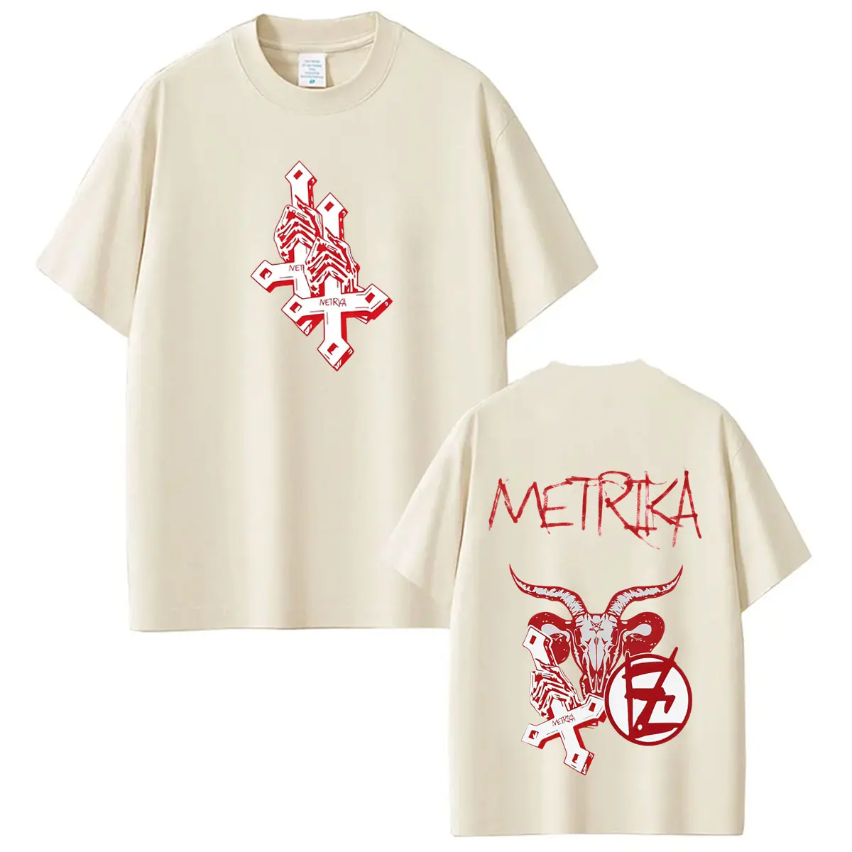 Singer Metrika Tour 2026 Print T-Shirt Herren Damen Mode T-Shirt Kurzarm Lose Baumwolle Lässige Hip-Hop-T-Shirts Fan-Geschenke – Detail 7