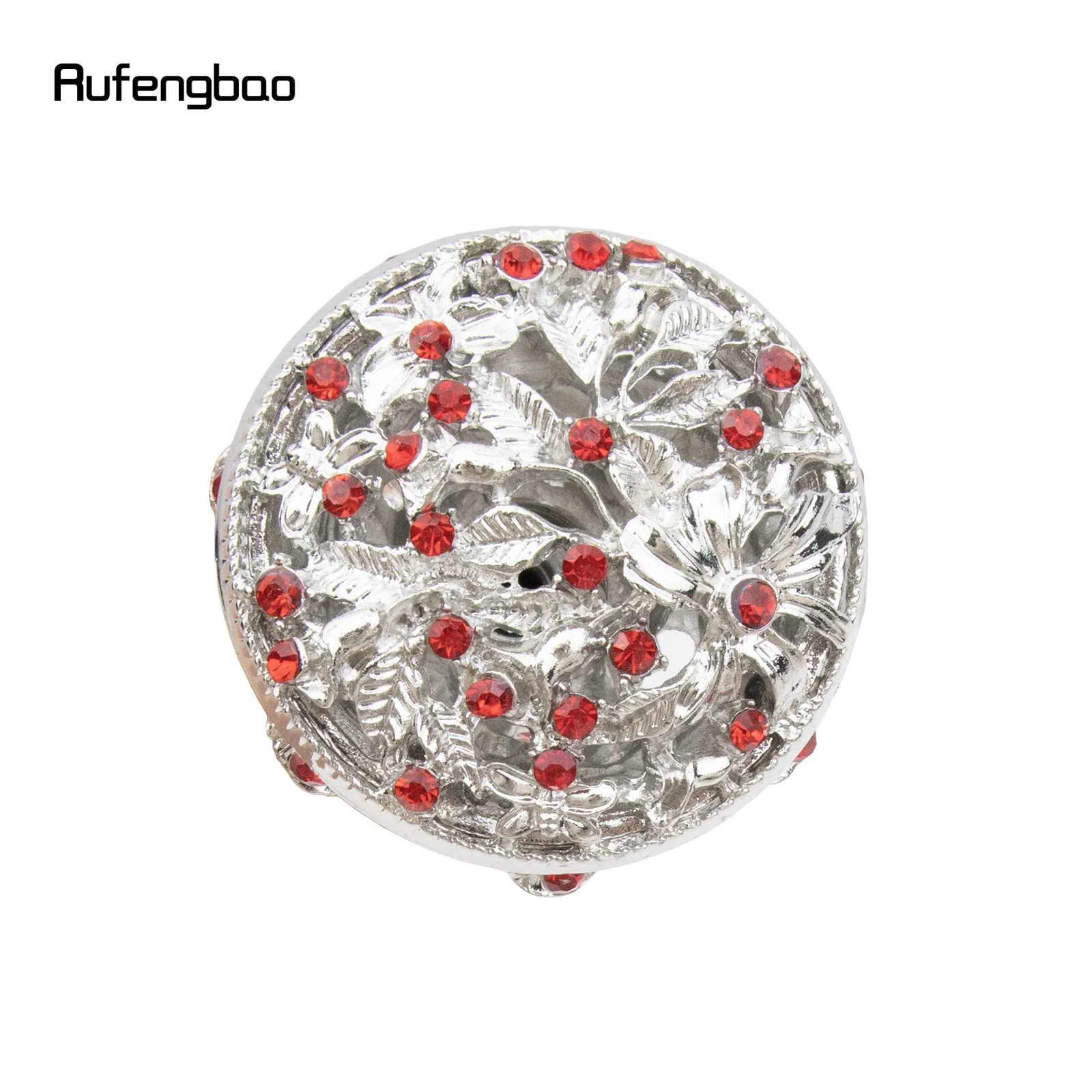 Bastón para caminar blanco con flor de diamante Artificial rojo, bastón decorativo a la moda para caballero, bastón elegante para Cosplay, 87cm