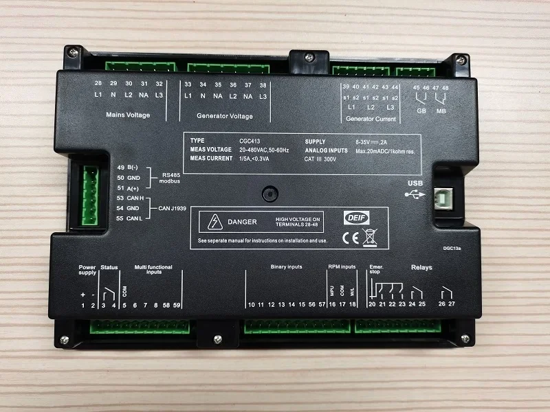 2025DEIF Compact Genset Controller AMF Generator Controller CGC400 CGC413