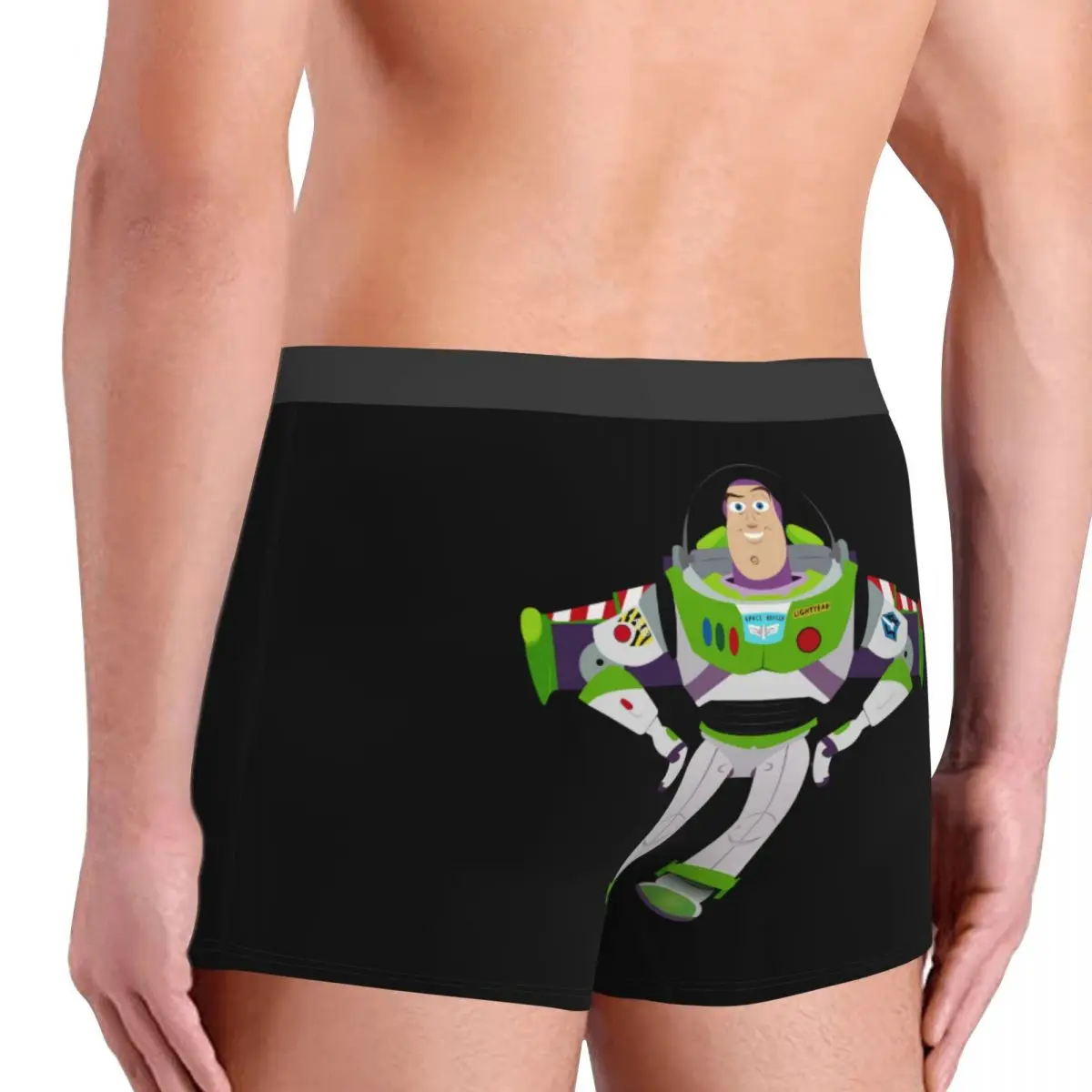 Custom Toy Story Buzz Lightyear Cartoon Underwear Men Stretch Boxer Briefs Shorts Panties Soft Underpants For Homme