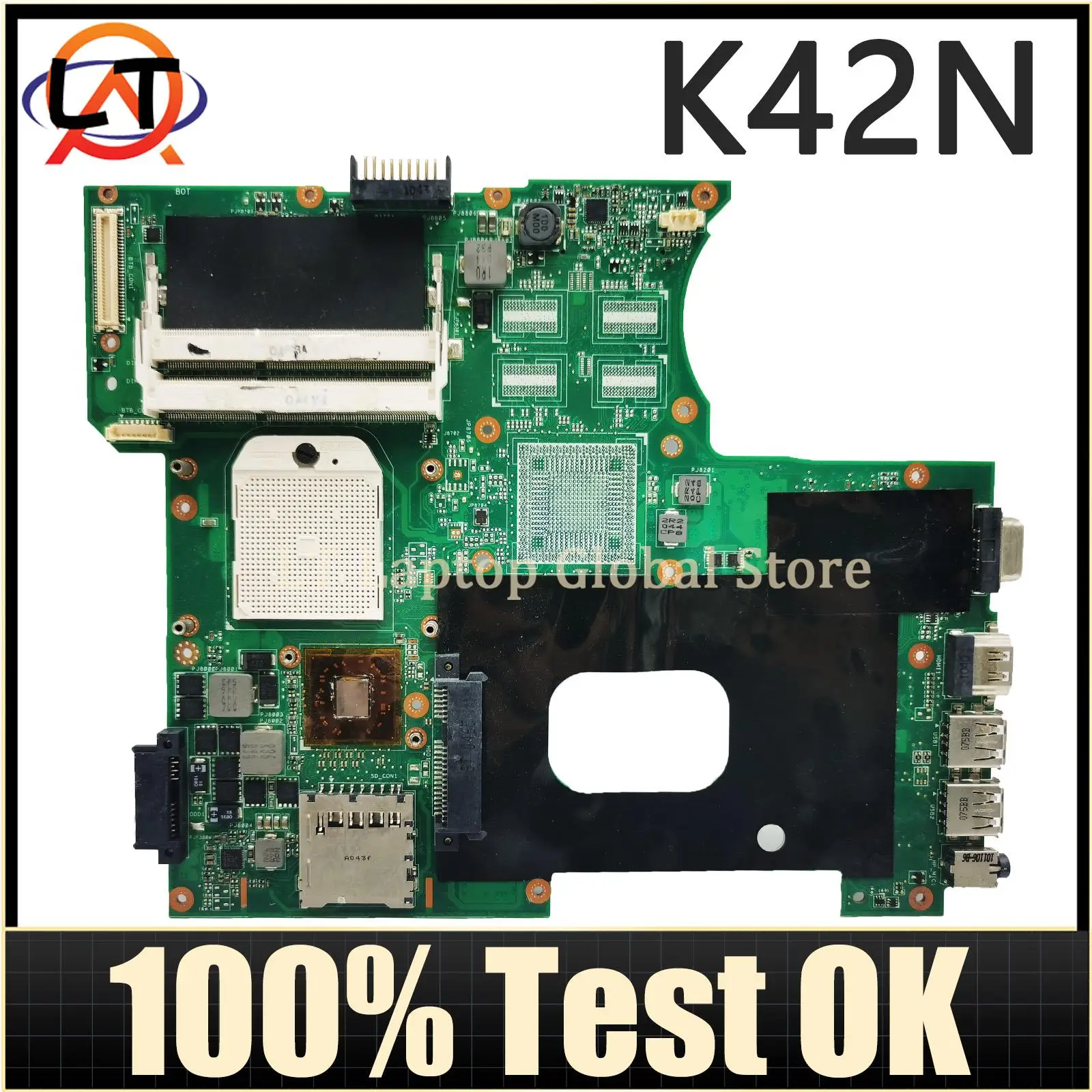 

K42N Notebook Mainboard For ASUS A42N X42N Laptop Motherboard Main Board 100% Test OK