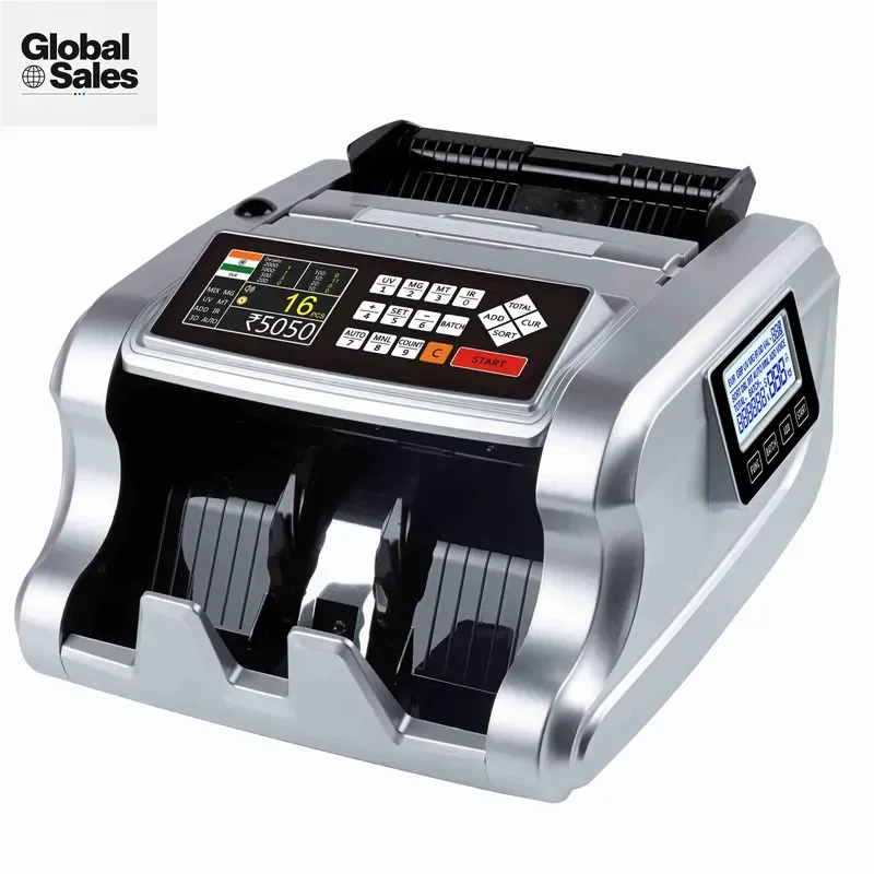 AL-6700 Money Counting Machine Currency Note Counter with Fake Banknote Detection for Small Business Cash Handling and Office
